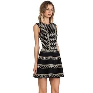 BCBGMaxAzria Wilma Dress in Black Combo Size XXS